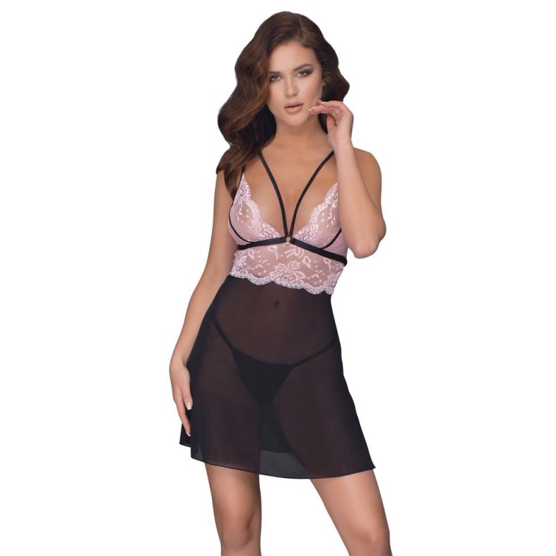 Babydoll black/pink M